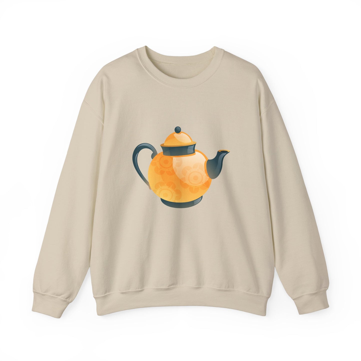 Unisex Heavy Blend™ Crewneck Sweatshirt Trendy - Classic British Tea Kettle