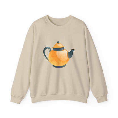 Unisex Heavy Blend™ Crewneck Sweatshirt Trendy - Classic British Tea Kettle