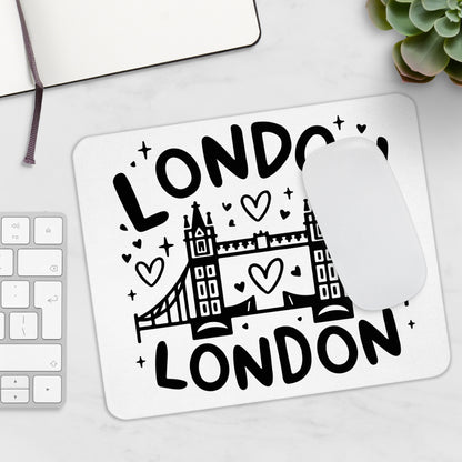 London-Inspired Mouse Pad, Cute Desk Accessory, Gift for Travelers, Home Office Decor, Fun Office Supplies, Unique Gifts