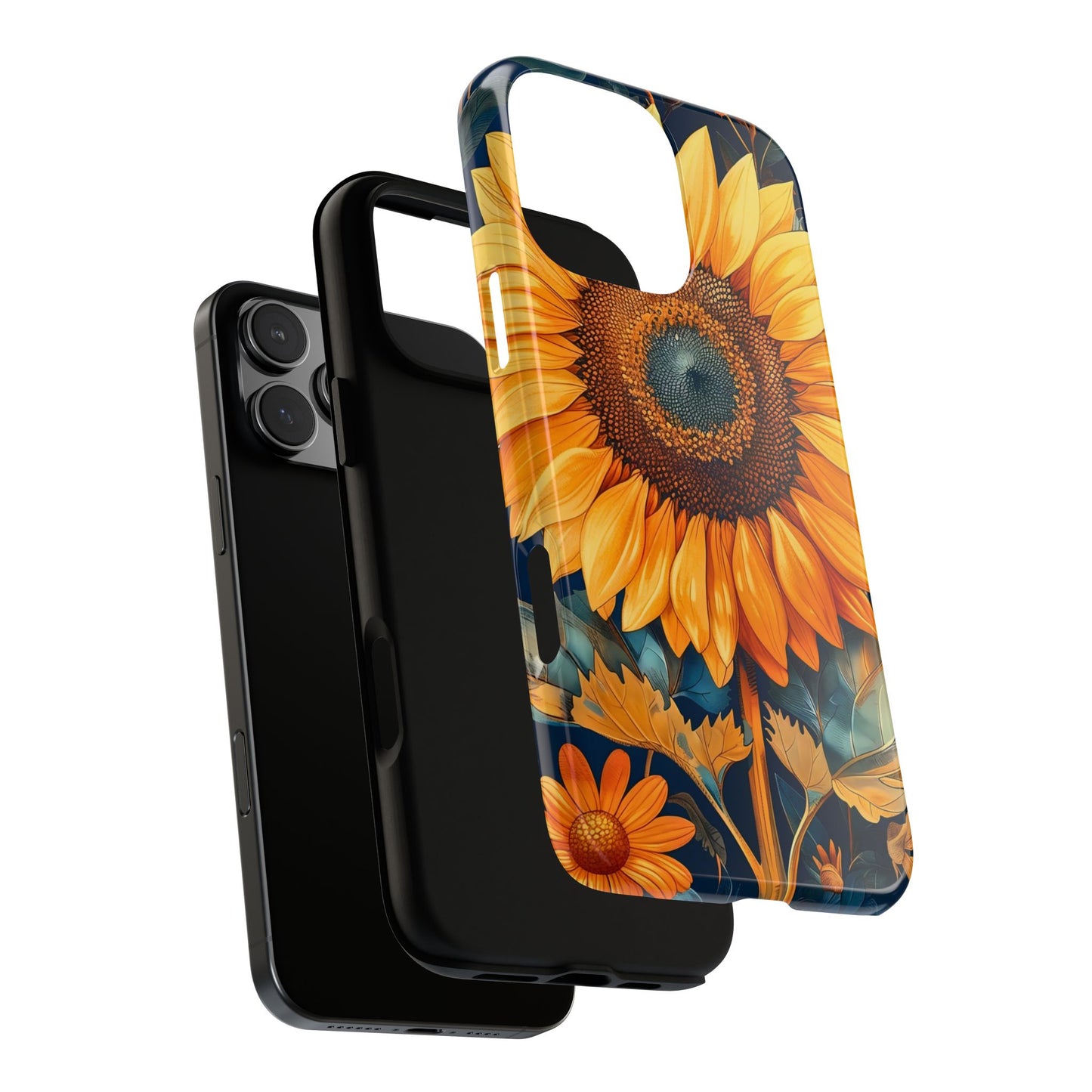 Sunflower Phone Case - Floral Design for Nature Lovers, Cute Spring Accessory, Gift for Her, Eco-Friendly Cover