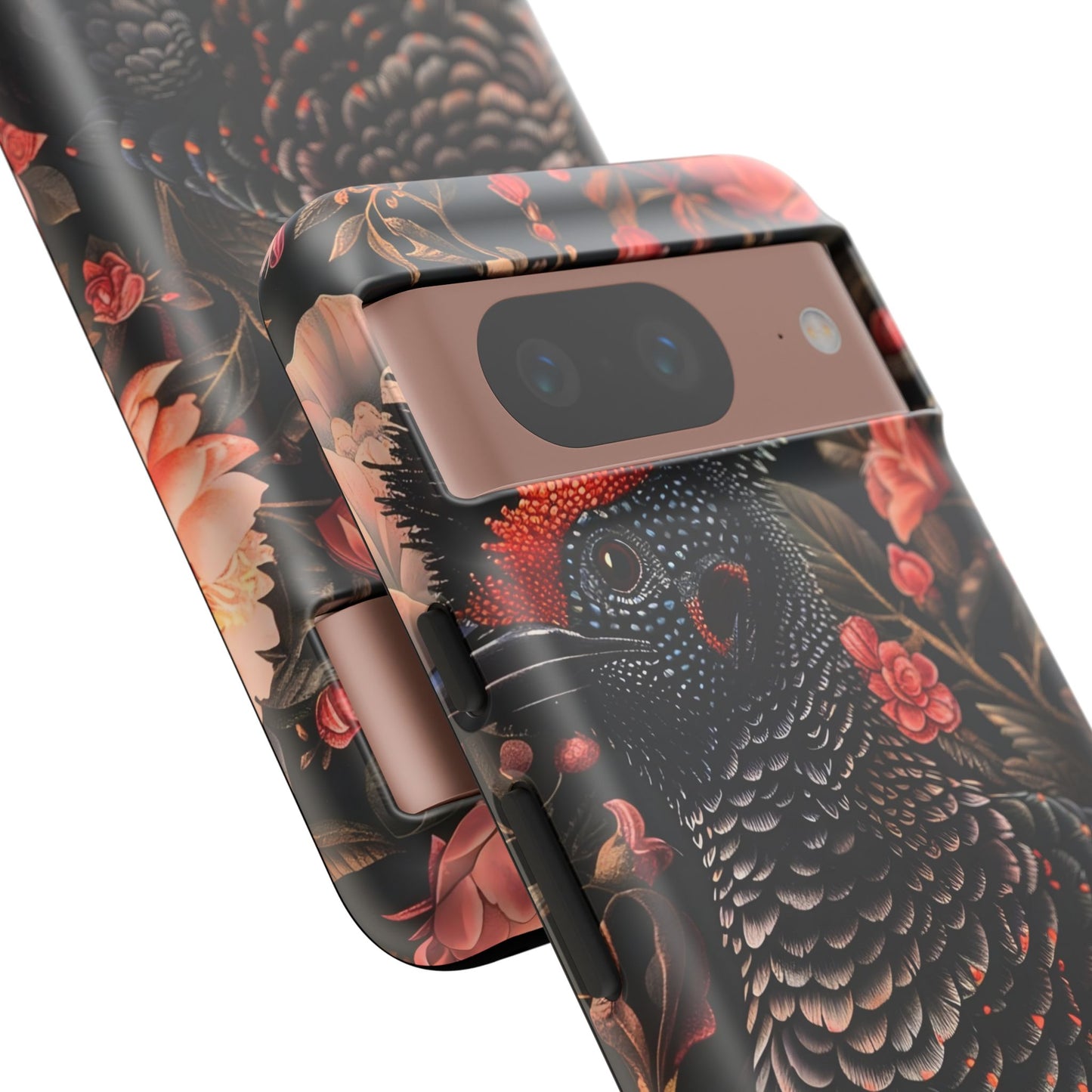 Tough Cases: Floral Design Phone Case, Stylish Protection for Your Phone, Unique Gift for Bird Lovers, Vibrant Floral Art, [...]