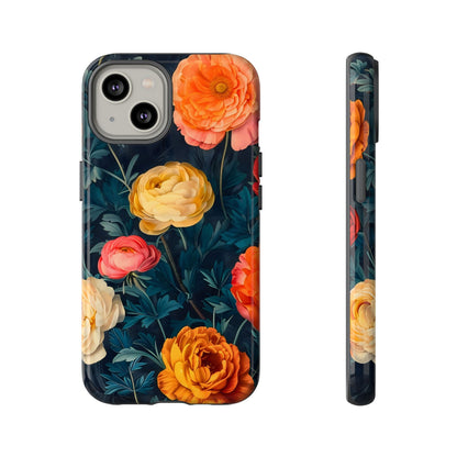 Floral Phone Case - Tough Cases, Stylish Protection, Gift for Flower Lovers, Customizable Cover, Floral Design Mobile Accessory