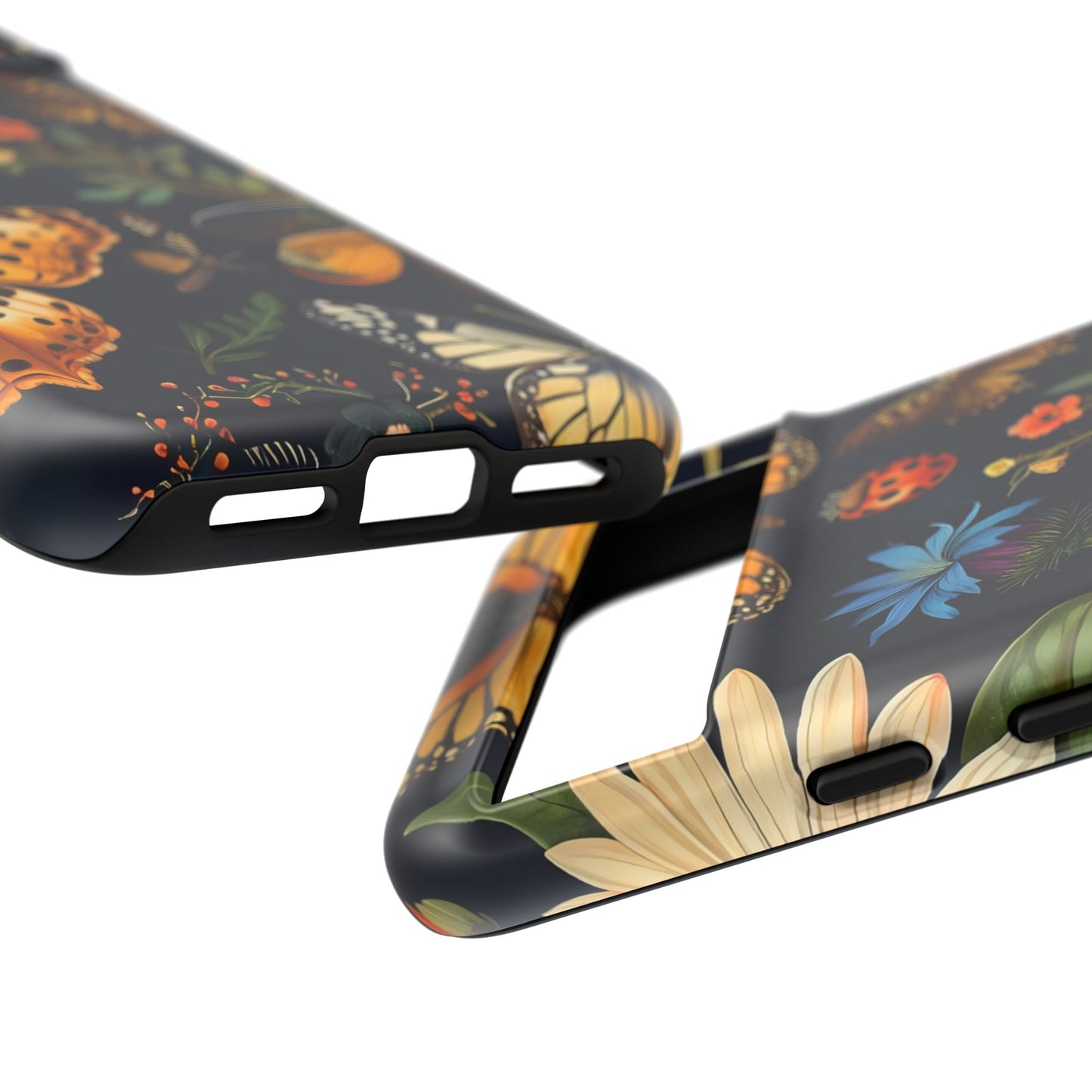 Nature-Inspired Phone Case | Floral Butterfly Design, Tough Phone Cover, Gift for Nature Lovers, Cute Butterfly Case, Home Decor
