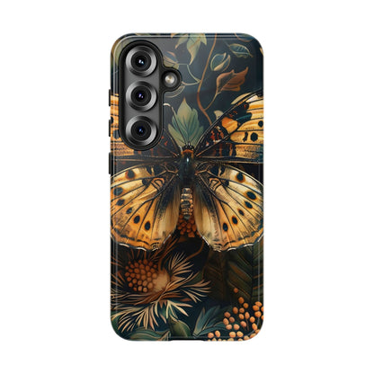 Butterfly Floral Phone Case, Tough Cases, Protective Cover, Unique Gift, Nature Lover, Art Print, Spring Decor