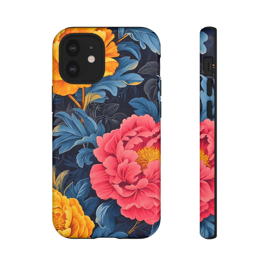Floral Phone Case, Tough Cases, Stylish Mobile Cover, Gifts for Her, Phone Accessories, Unique Flower Design