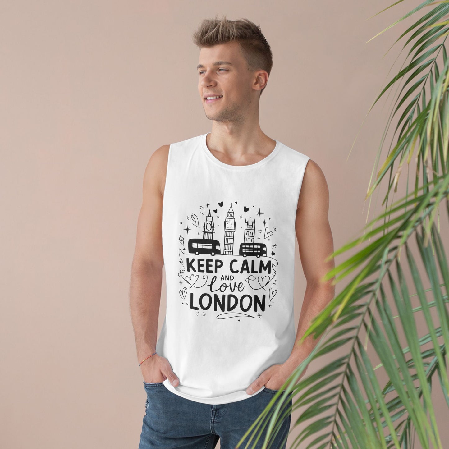 Unisex Barnard Tank - Keep Calm and love London