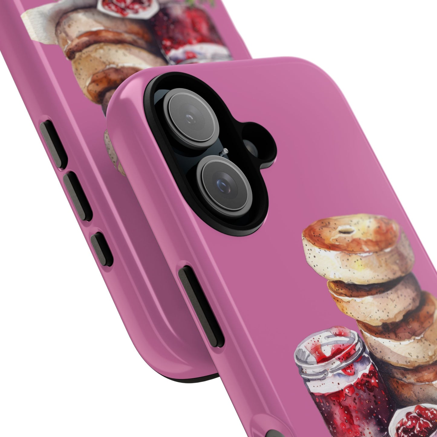 Cute Bagel Phone Case, Tough Cases for Food Lovers, Unique Gifts for Foodies, Phone Accessories for Breakfast Lovers, Fun and Stylish Cases