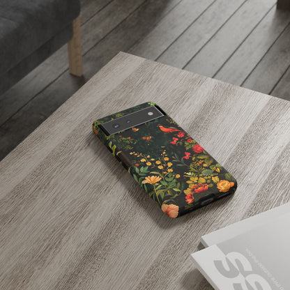 Floral Tough Phone Case, Nature-Inspired Design, Ideal for Garden Lovers, Gift for Birthdays, Christmas, Eco-Friendly Accessory