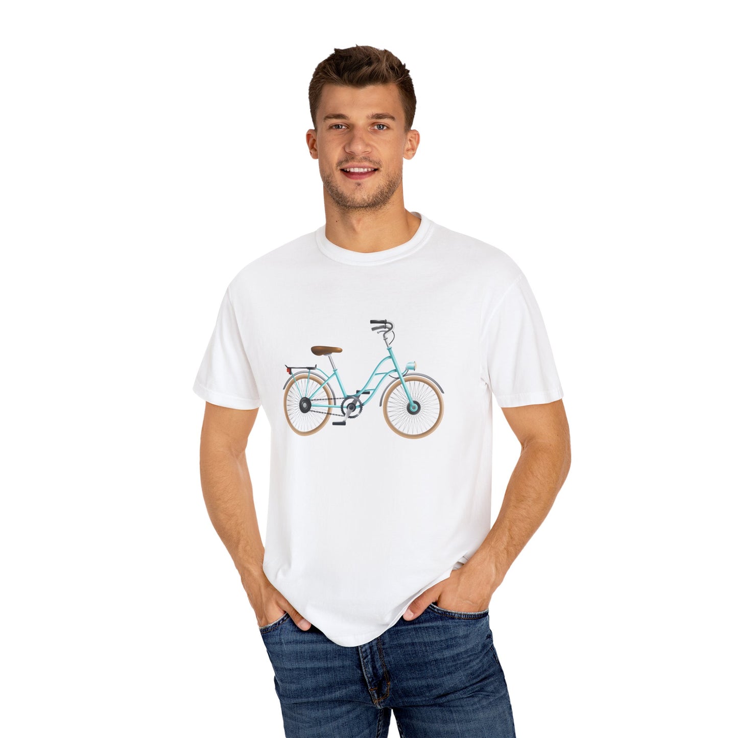 Unisex Garment-Dyed T-shirt - British Bicycle - Timeless Charm