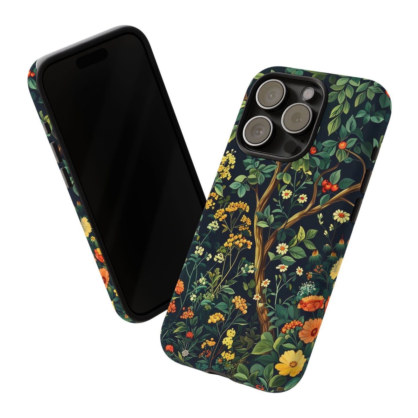 Floral Phone Case - Tough Cases, Colorful Nature Design, Gift for Flower Lovers, Phone Accessory, Unique Cell Phone Cover