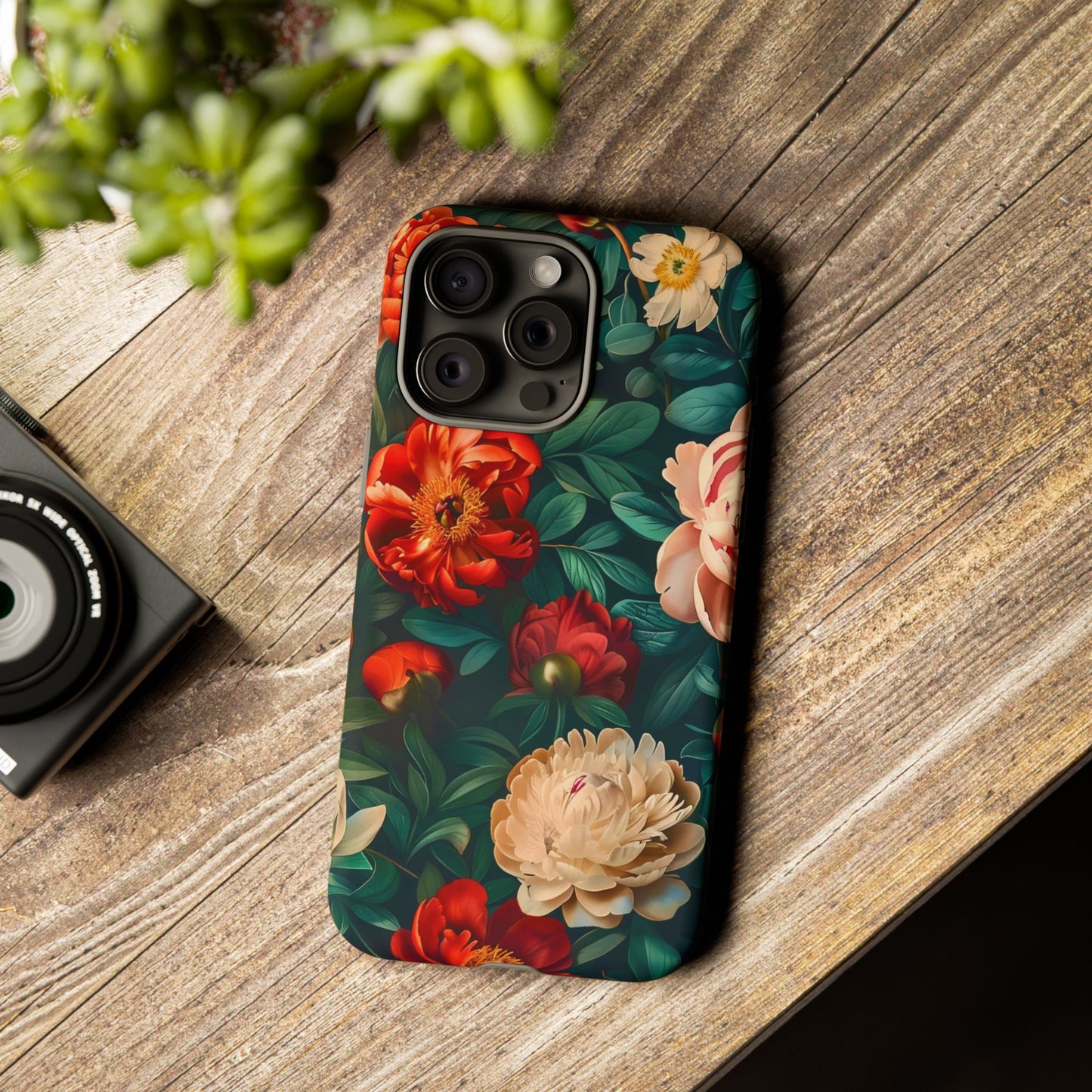 Floral Phone Case - Tough Cases, Vibrant Protection, Gift for Her, Cute Floral Design, Trendy Accessory, Perfect for Spring