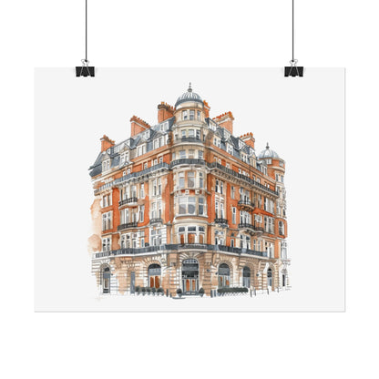 Elegant Architectural Rolled Posters, Art Prints for Home Decor, Gift for Housewarming, Wall Art for Living Room, Unique Art Decor