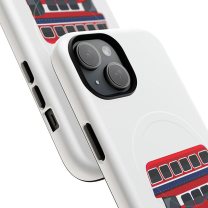 London Bus Phone Case, Tough Magnetic Phone Cover, Unique Gift, Secure Protection, Fun Design, Travel Lover Accessory