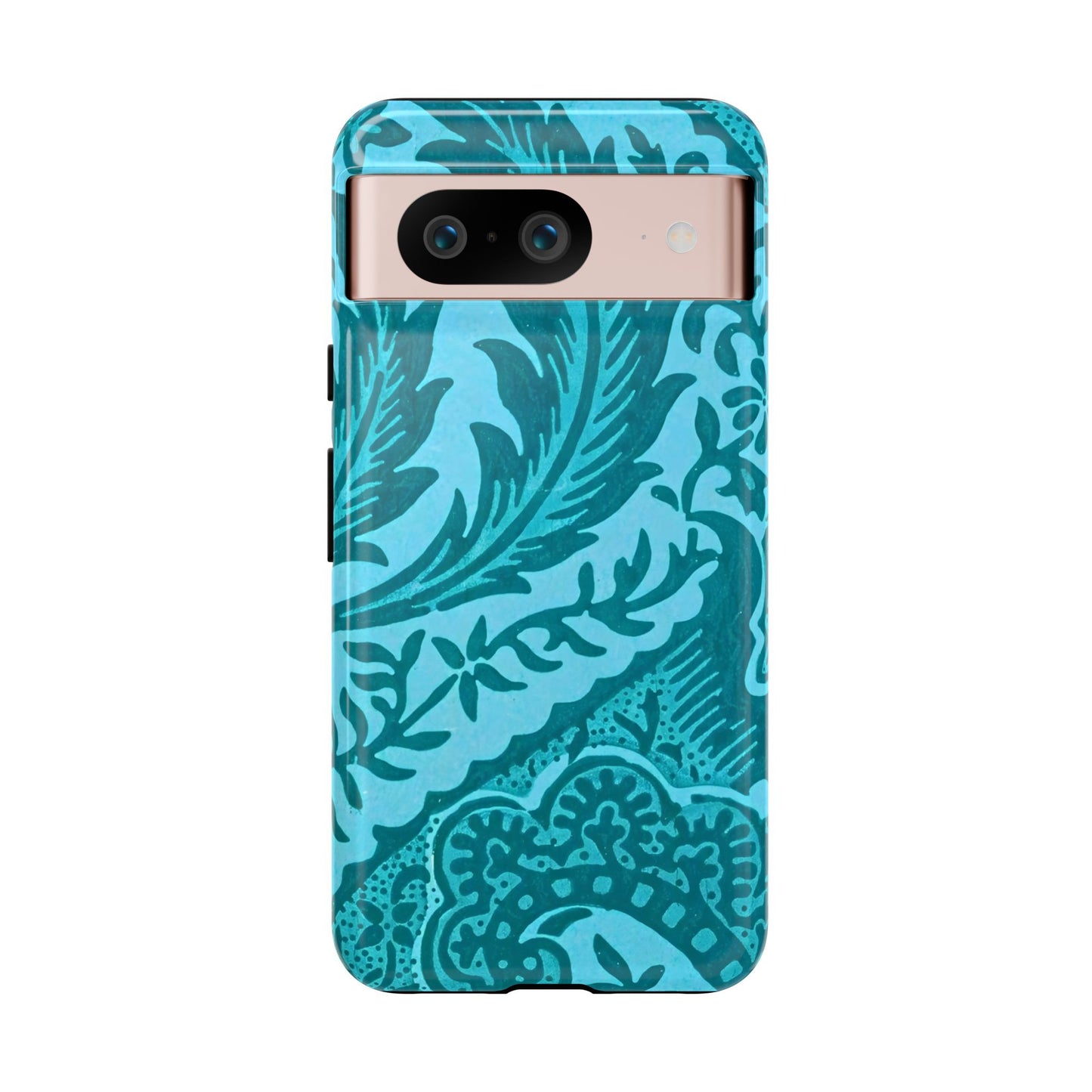 Protective Phone Case with Elegant Teal Design, Tough Cases, Floral Phone Cover, Stylish Smartphone Protection, Gifts for Her, Trendy [...]