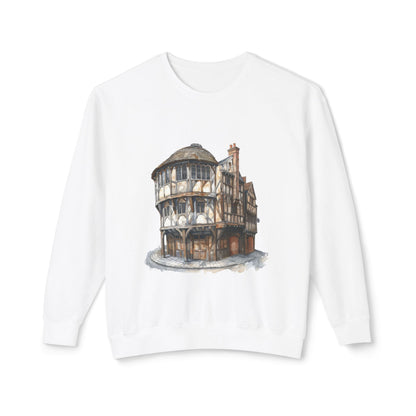 Unisex Lightweight Crewneck Sweatshirt Trendy - Cozy British Pub