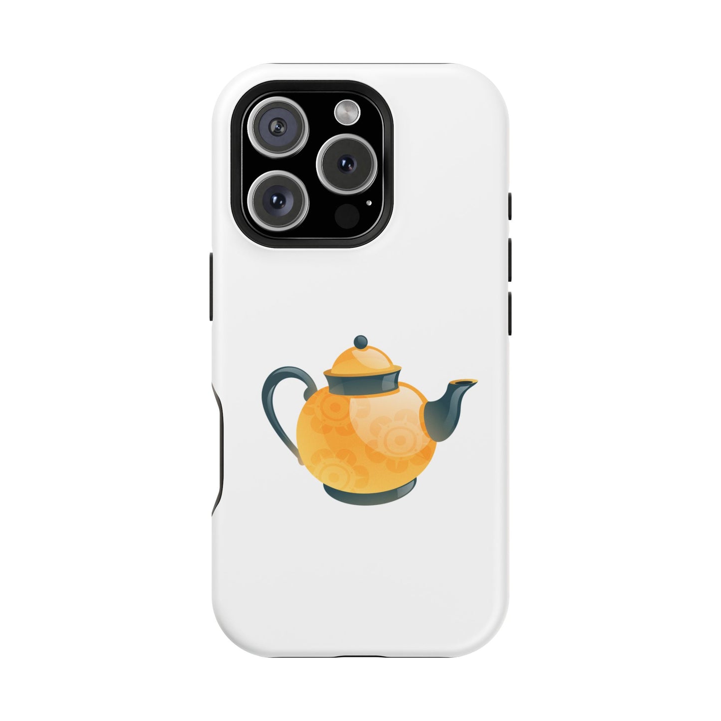 Teapot Magnetic Phone Case, Cute Teapot Phone Cover, Kettle Design Case, Unique Gift for Tea Lovers, Durable Tough Protection