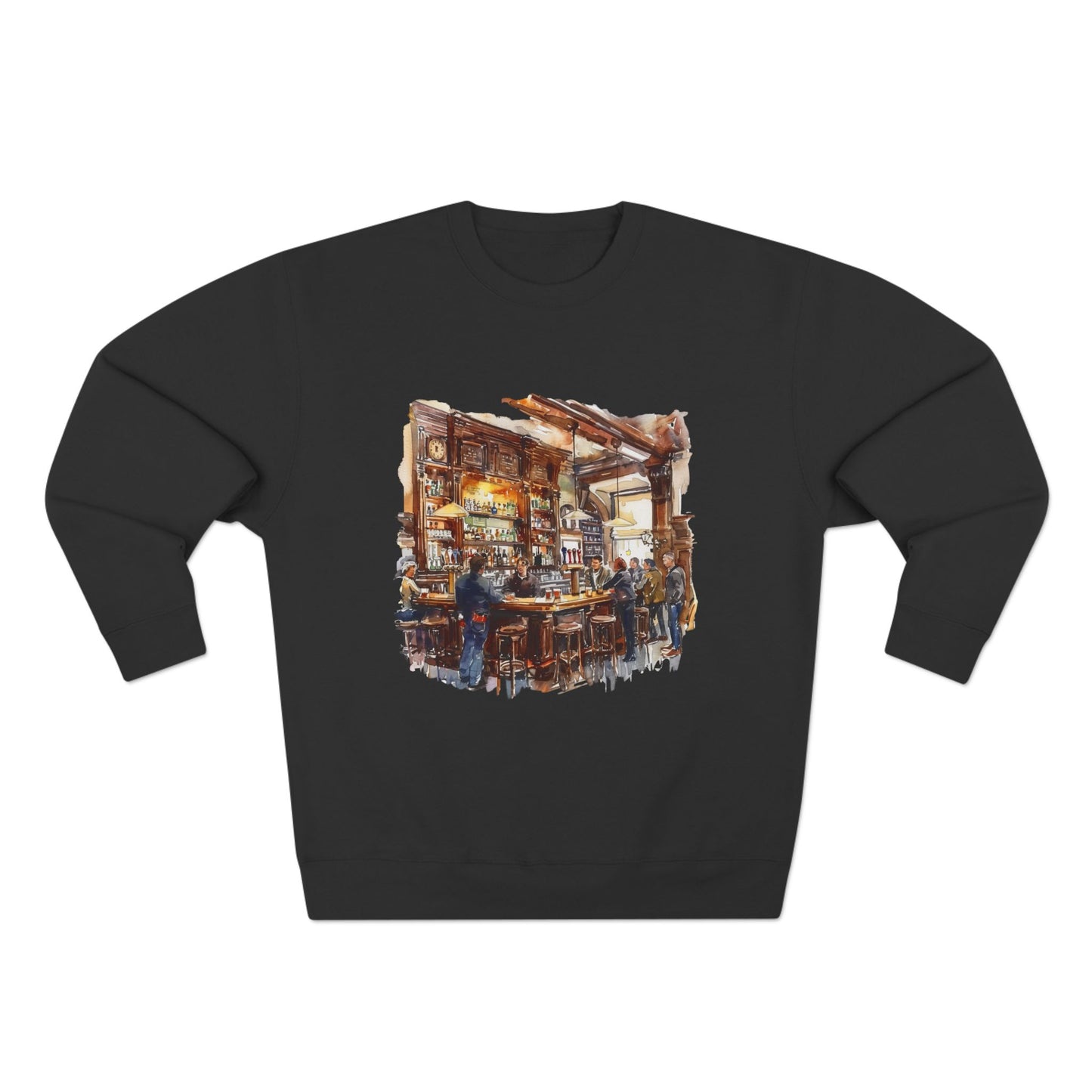 Unisex Crewneck Sweatshirt - London Pub Interior British Tavern