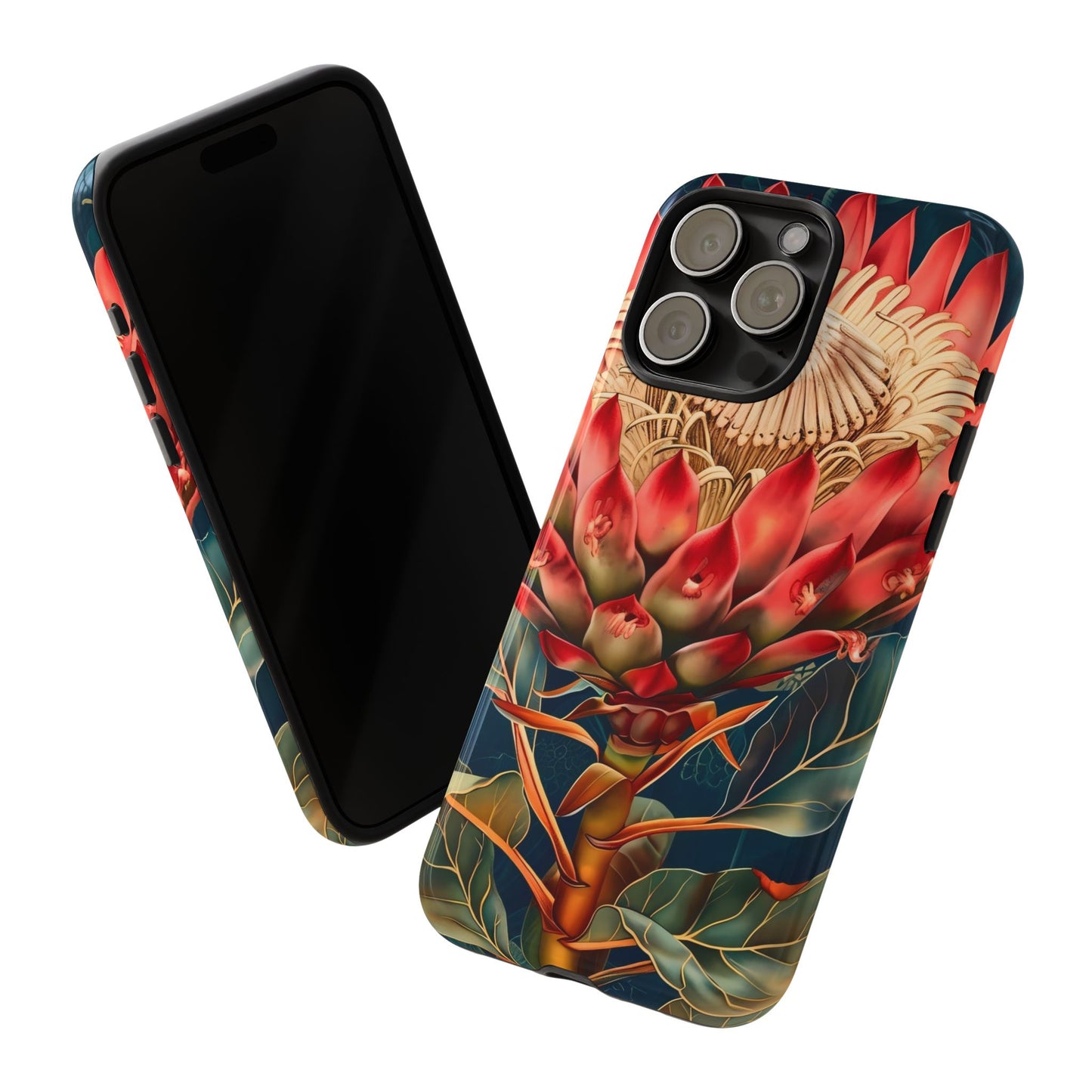 Tough Cases: Vibrant Floral Phone Case, Tough Phone Covers, Floral Art Cases, Nature Design Accessories, Gift for Nature Lovers
