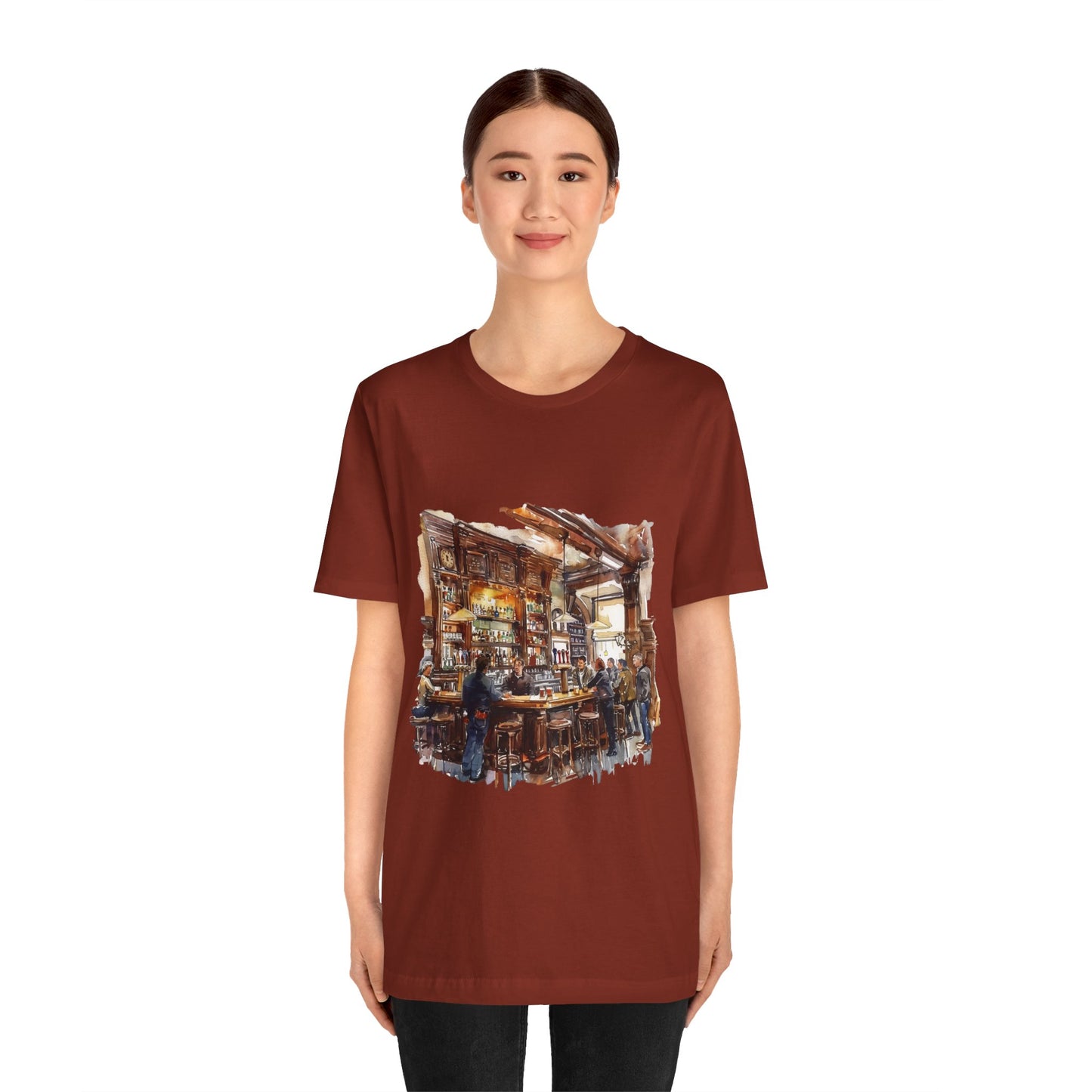 Unisex Jersey Short Sleeve Tee - Pints and Stories - Life at a British Pub