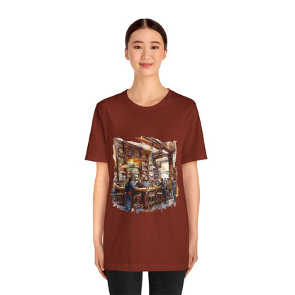 Unisex Jersey Short Sleeve Tee - Pints and Stories - Life at a British Pub