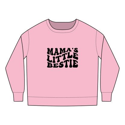 Toddler Sweatshirt - Mama's Little Bestie SVG PNG Design