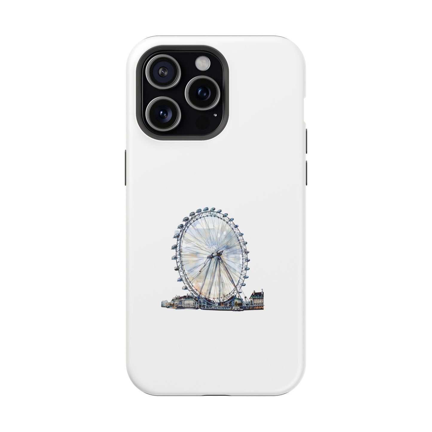 Stylish Magnetic Phone Cases with London Eye Design, Custom Phone Covers, Unique Gift for Travelers, Chic Electronic Accessories