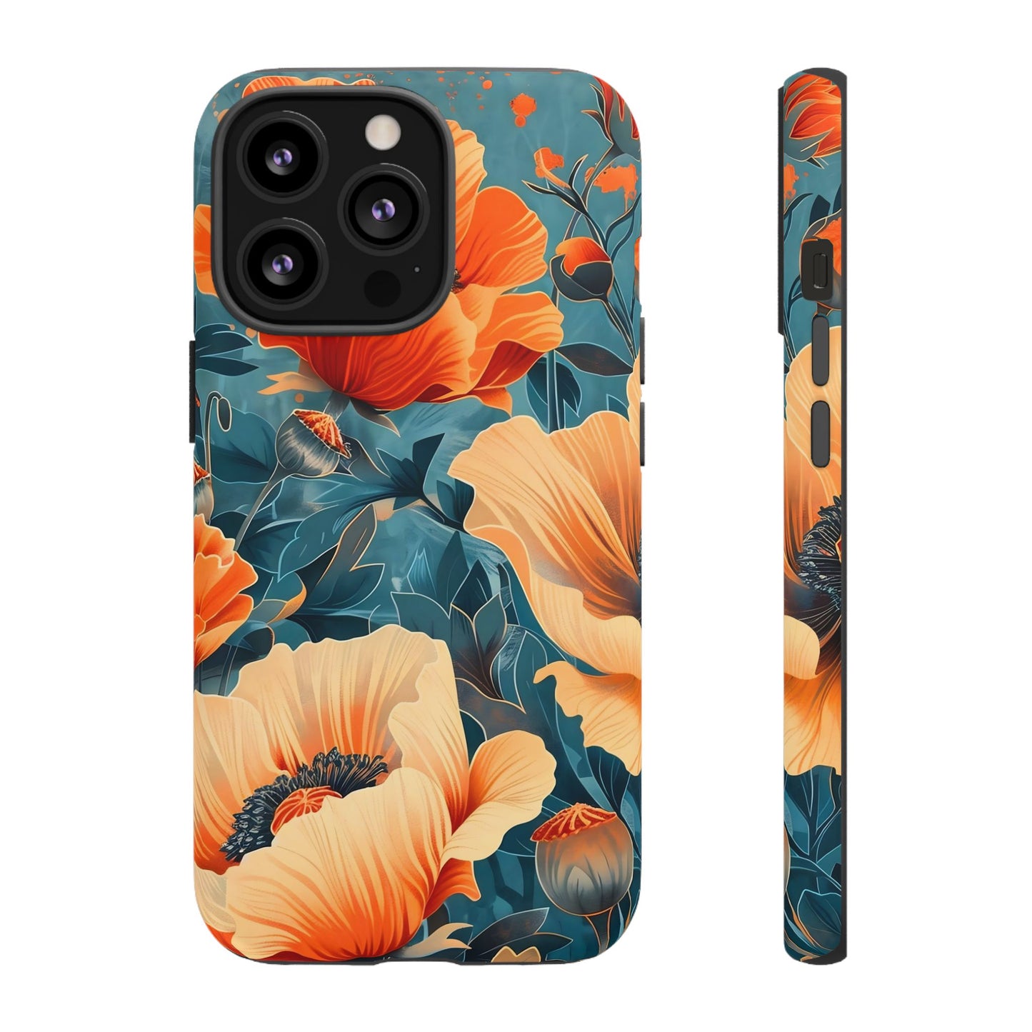 Floral Phone Case, Tough Cases for Protection and Style, Spring Aesthetic, Gift for Her, Phone Accessory for Nature Lovers