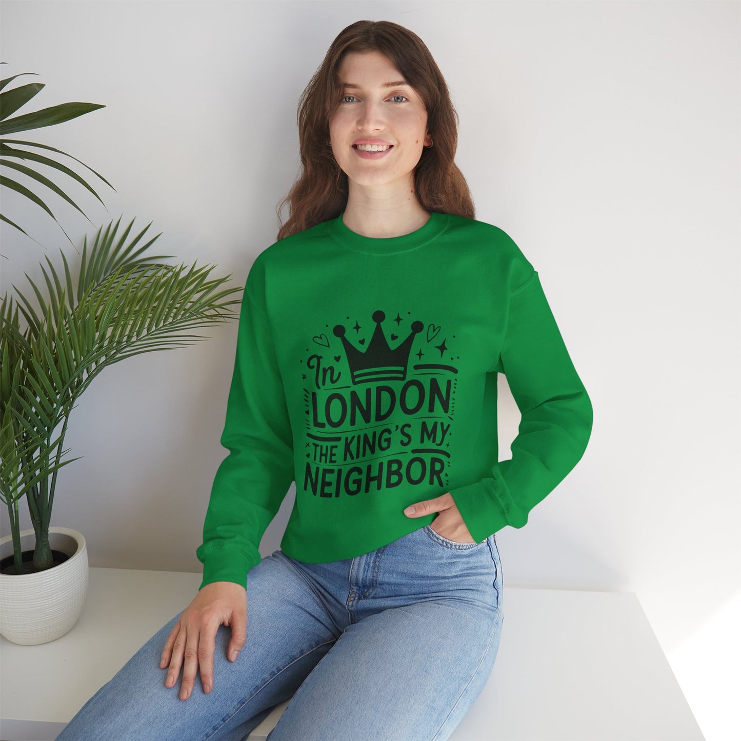 Unisex Heavy Blend™ Crewneck Sweatshirt - King is my Neighbour in London