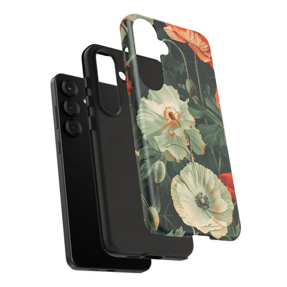 Floral Phone Case - Tough Cases, Botanical Design, Gift for Friends, Trendy Mobile Cover, Personalized Phone Accessory