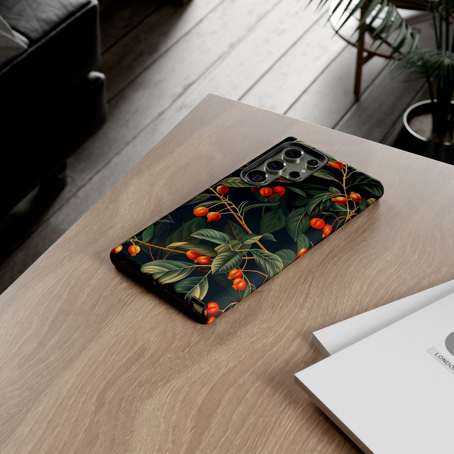 Tough Cases, Floral Phone Case, Nature-Inspired Tech, Unique Gift, Phone Accessory, Botanical Design, Fall Vibes