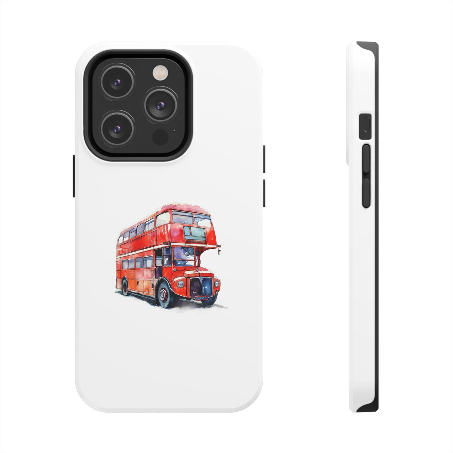 London Bus Tough Phone Case - Stylish Protection for Urban Adventurers