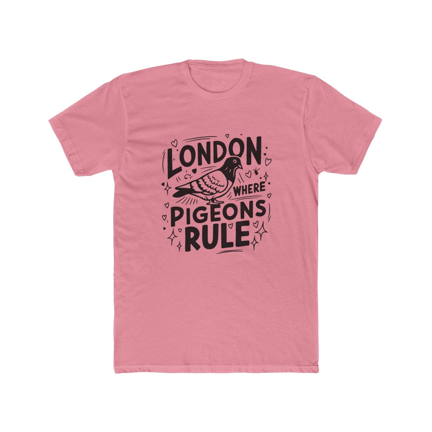 Pigeons Rule in London Unisex Cotton Crew Tee