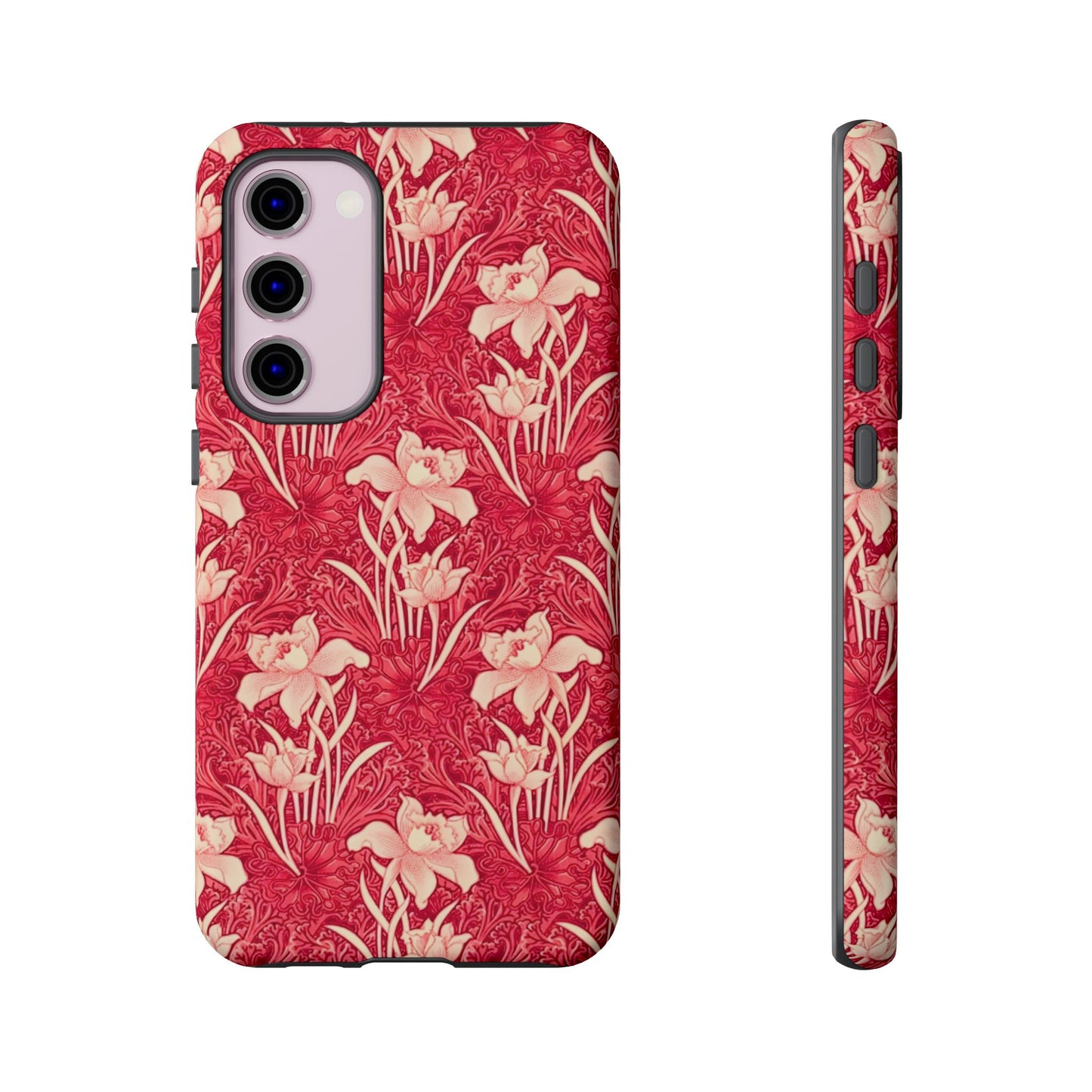 Floral Tough Phone Case - Durable, Stylish Accessory, Perfect Gift for Her, Floral Pattern, Customizable, Ideal for Daily Use