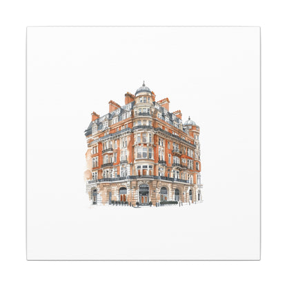 Artistic Matte Canvas Print of Historic Building, Wall Art Decor, Home Interior, Unique Gift, Fine Art, Architecture Lover, Urban Design