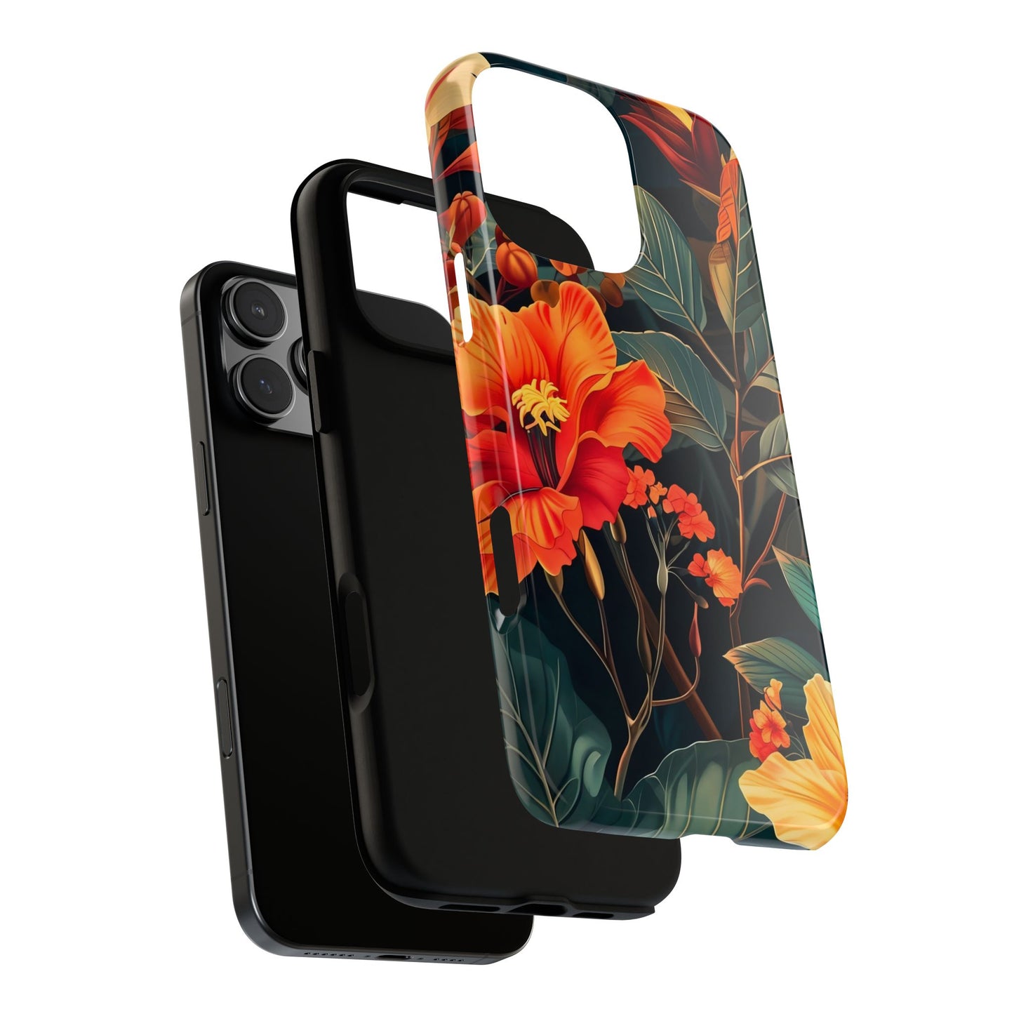Tough Floral Phone Case | Tropical Vibe, Gift for Nature Lovers, Summer Beach Accessory, Floral Pattern, Trendy Phone Accessories