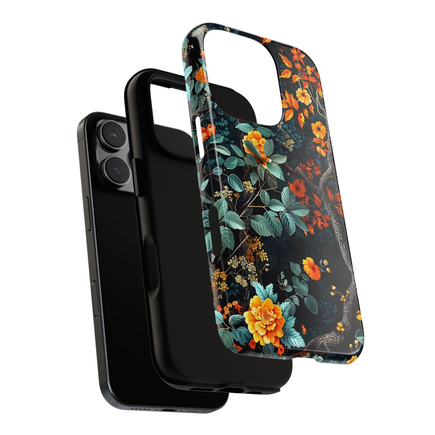 Floral Phone Case | Tough Cases, Protective Cover, Gift for Her, Autumn Vibes, Floral Phone Accessory, Unique Design
