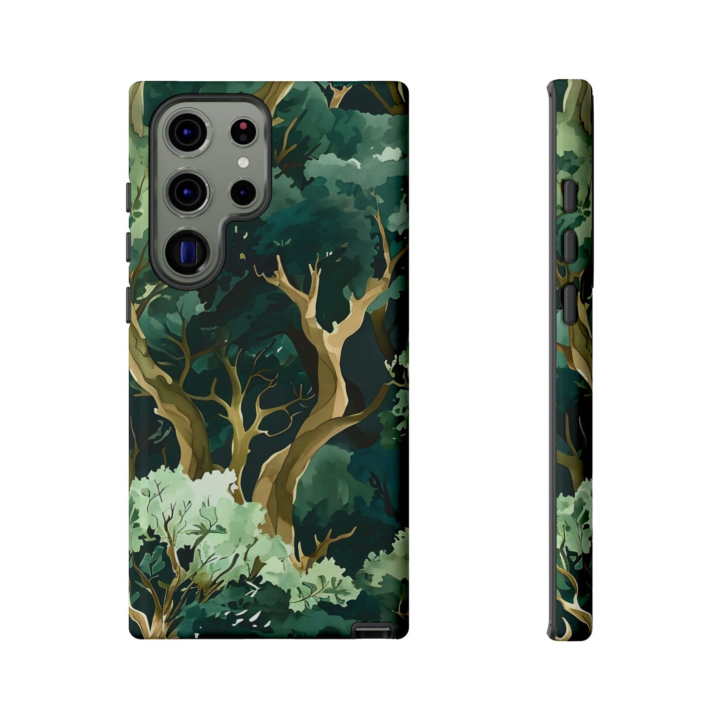 Forest Green Phone Case, Nature-Inspired Tough Cases, Eco-Friendly Gift, Outdoor Lover Accessory, Unique Phone Cover
