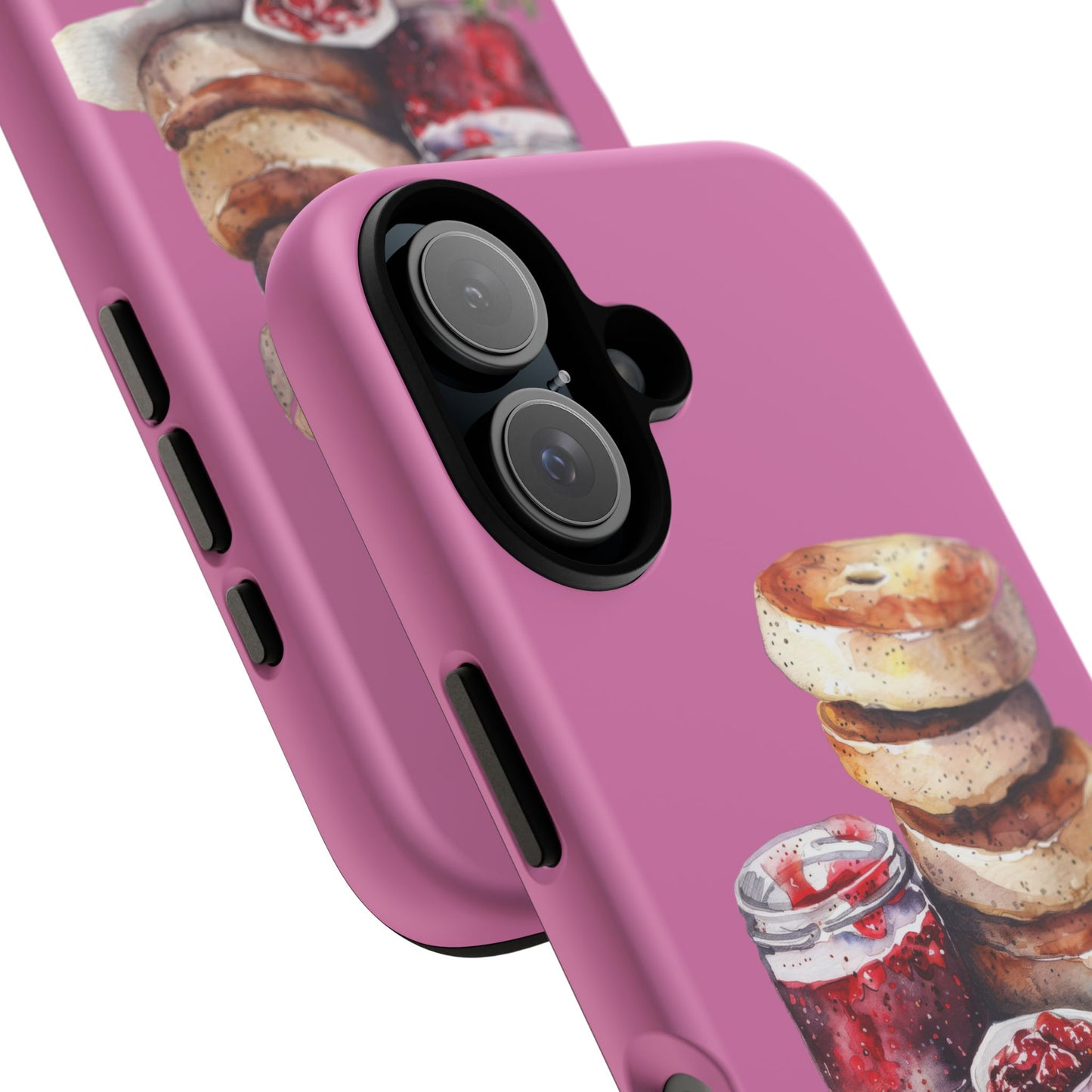 Cute Bagel Phone Case, Tough Cases for Food Lovers, Unique Gifts for Foodies, Phone Accessories for Breakfast Lovers, Fun and Stylish Cases