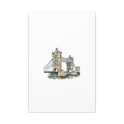 London Bridge Matte Canvas Wall Art, Elegant Home Decor, Unique Gift for Art Lovers, Travel Enthusiast Wall Decor, Modern Aesthetic