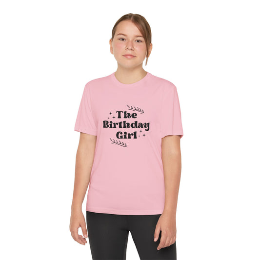 Youth Tee - The Birthday Girl - Cute Birthday Party Celebration Design - Fun Celebration T-Shirt for Kids