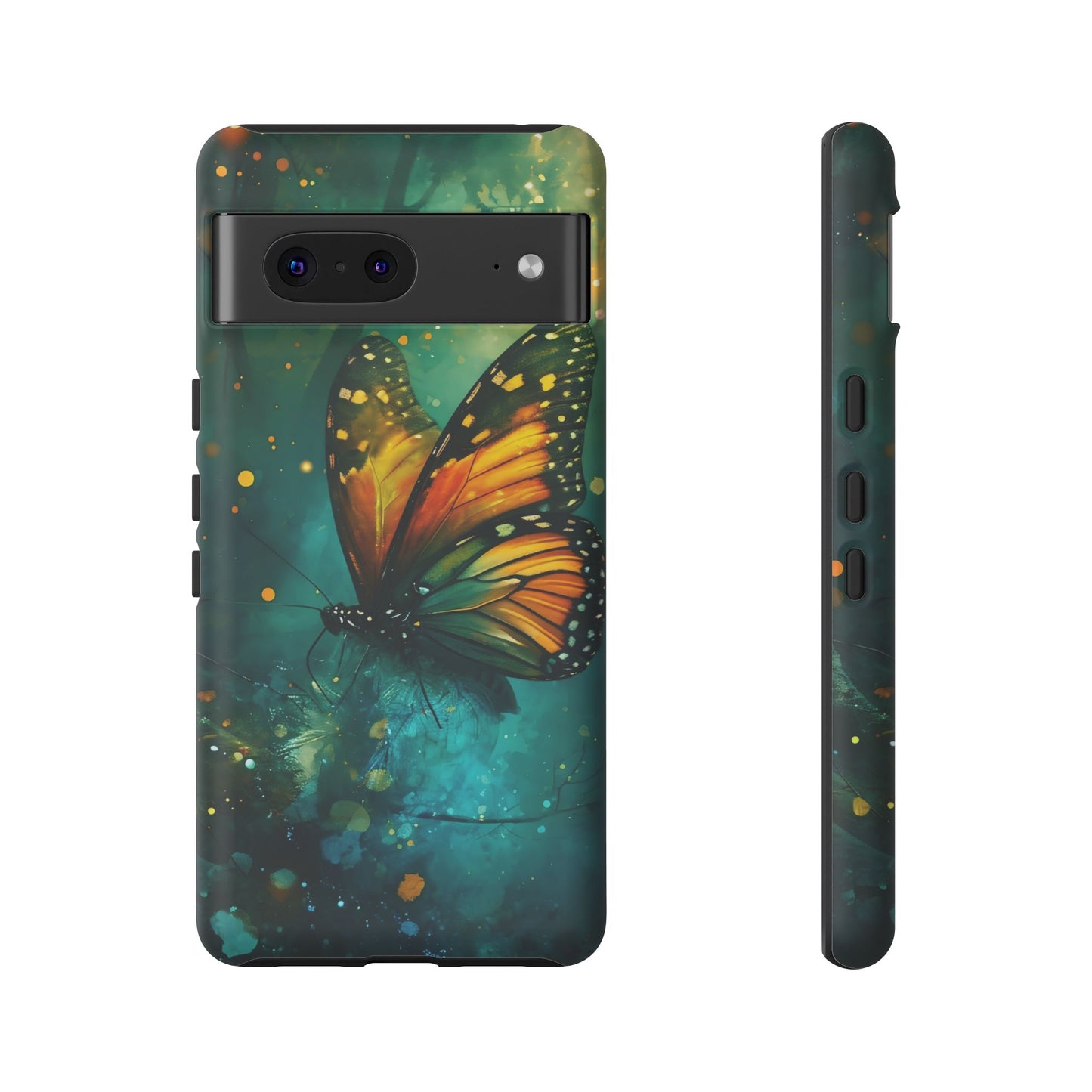 Colorful Butterfly Phone Case, Tough Cases for iPhone and Samsung, Cute Tech Accessories, Nature Lovers Gift, Vibrant Floral Design