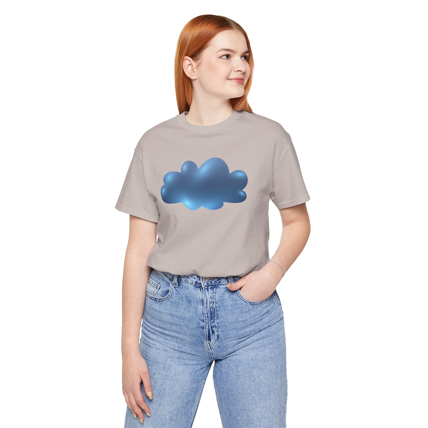 Unisex Jersey Short Sleeve Tee - Serene Cloudscape - Dreamy Cloud