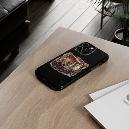 Artistic Phone Case - Cozy Pub Vibe, Trendy Smartphone Accessory, Gift for Friends, Modern Design, Durable Protection