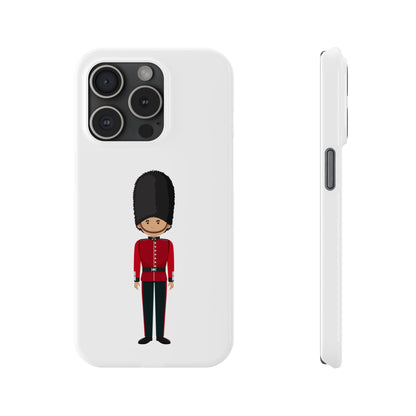 Slim Phone Cases with Royal Guard Design for UK Lovers, Travel Souvenir, Holiday Gift, Phone Accessories, Fun Style