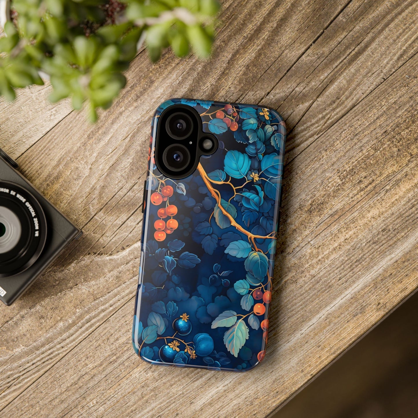 Artistic Phone Case with Floral Design, Tough Cases for iPhone, Nature-Inspired Accessory, Unique Gift for Her, Protective Cover