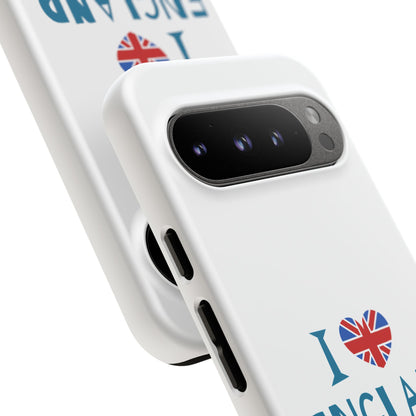 I Love England Phone Case - Stylish Tough Cases for UK Enthusiasts