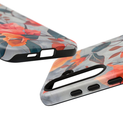 Floral Phone Case, Tough Cases, Flower Power, Gift for Her, Decorative Phone Cover, Trendy Accessories, Everyday Style