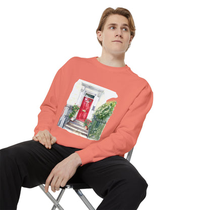 Unisex Garment-Dyed Sweatshirt - England Aesthetics - Embracing Classic British Charm and Style