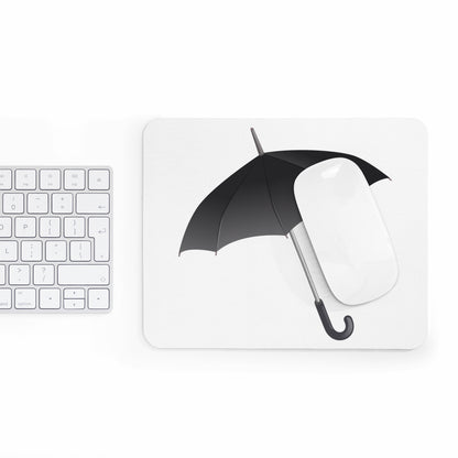 Stylish Black Umbrella Mouse Pad - Perfect Gift for Home Office, Gamer, Work Desk, Minimalist Decor, Rainy Day Vibe