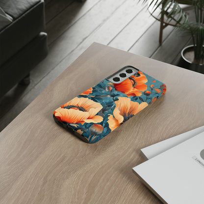 Floral Phone Case, Tough Cases for Protection and Style, Spring Aesthetic, Gift for Her, Phone Accessory for Nature Lovers